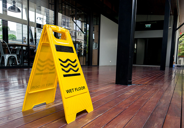 Slip-and-fall accident personal injury